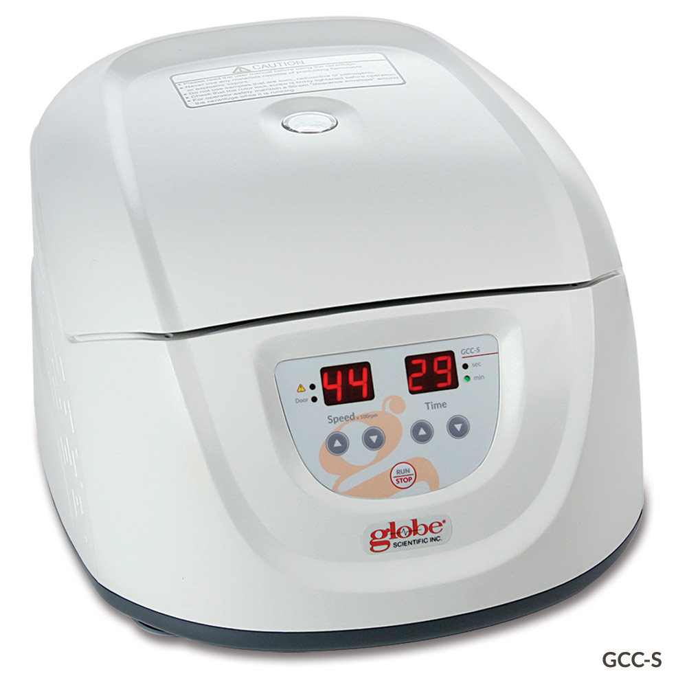 Globe Scientific Centrifuge, Clinical, 12-Place, 120-240v, 50/60Hz, US Plug (Includes: 12-Place Rotor for use with: 5mL, 7mL and 10mL Tubes and 8 x 15mL Tubes, Sleeves and Risers) centrifuge; clinical centrifuge;